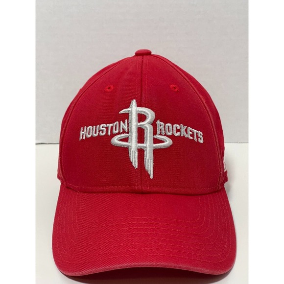 Adidas NBA Houston Rockets Hat/Cap Red Adjustable Strap - Picture 1 of 12